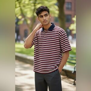 Emporio Armani Multicolor Striped Polo Shirt XL